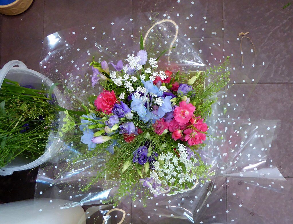 Bouquet of fresh spring flowers